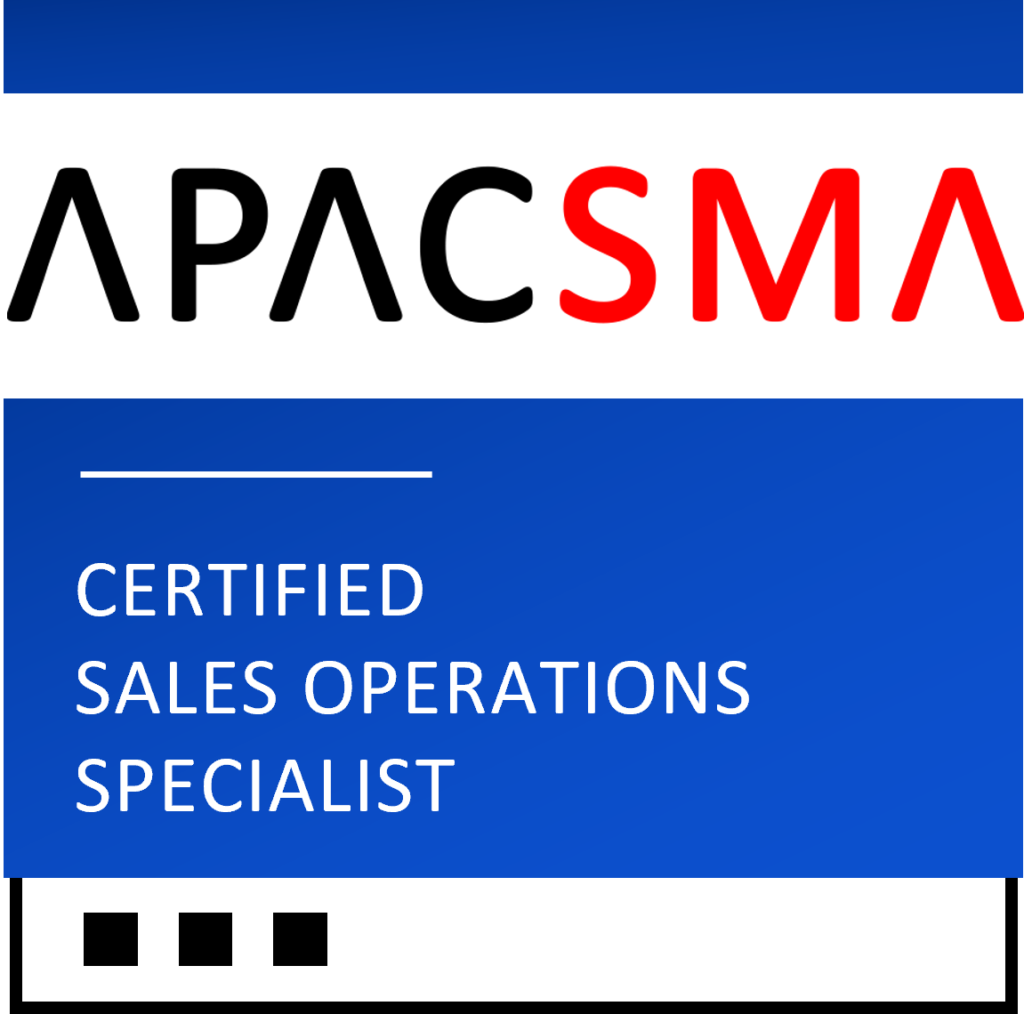 Sales Operations Training and Certifications | APACSMA